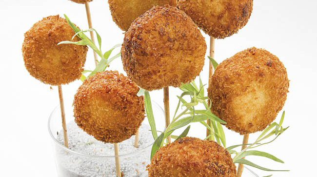 Piruletas de gambas con bechamel: un bocado gourmet para Navidad