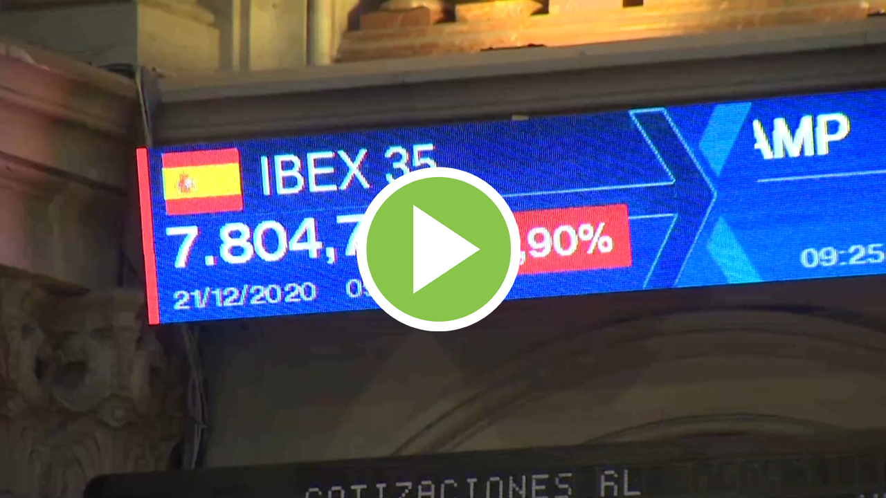 El Ibex 35 pierde los 7.800 tras la nueva cepa del Covid-19 en Reino Unido