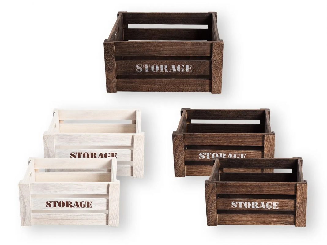 Cajas de madera Lidl