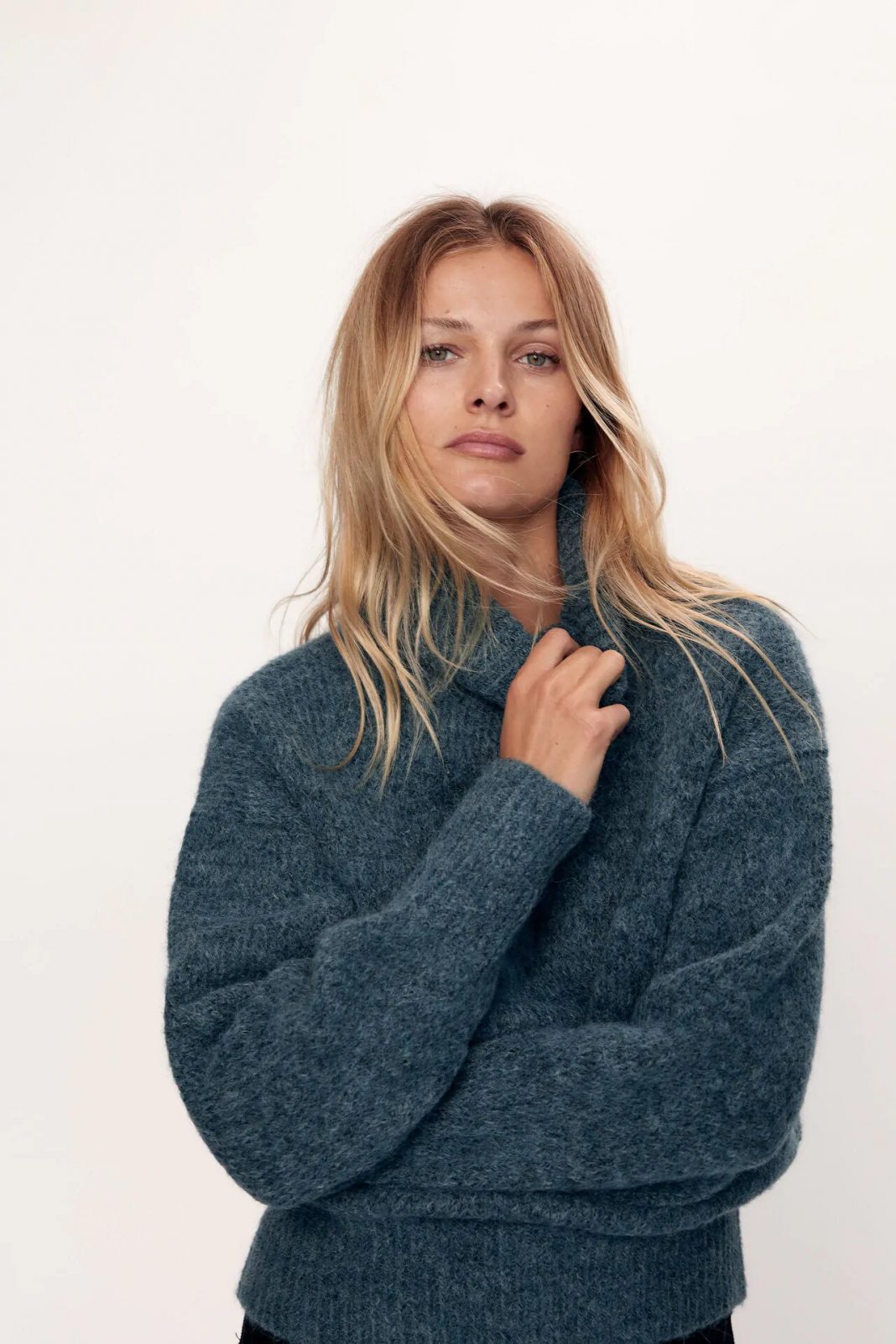 jersey punto cuello subido