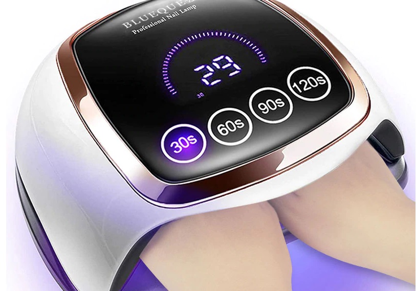 lámpara uñas con pantalla amplia