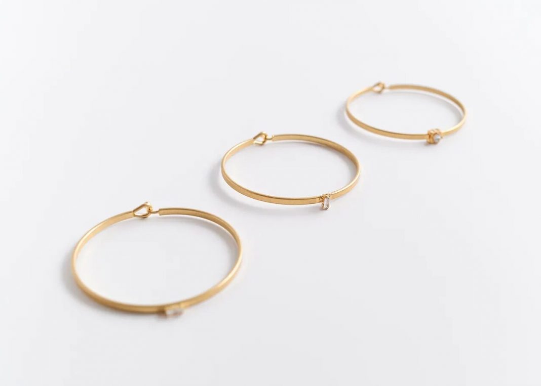 pack pulseras brillo zara