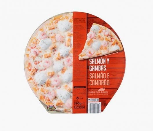 pizza salmón y gamba mercadona
