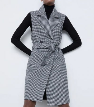 chaleco pata gallo zara