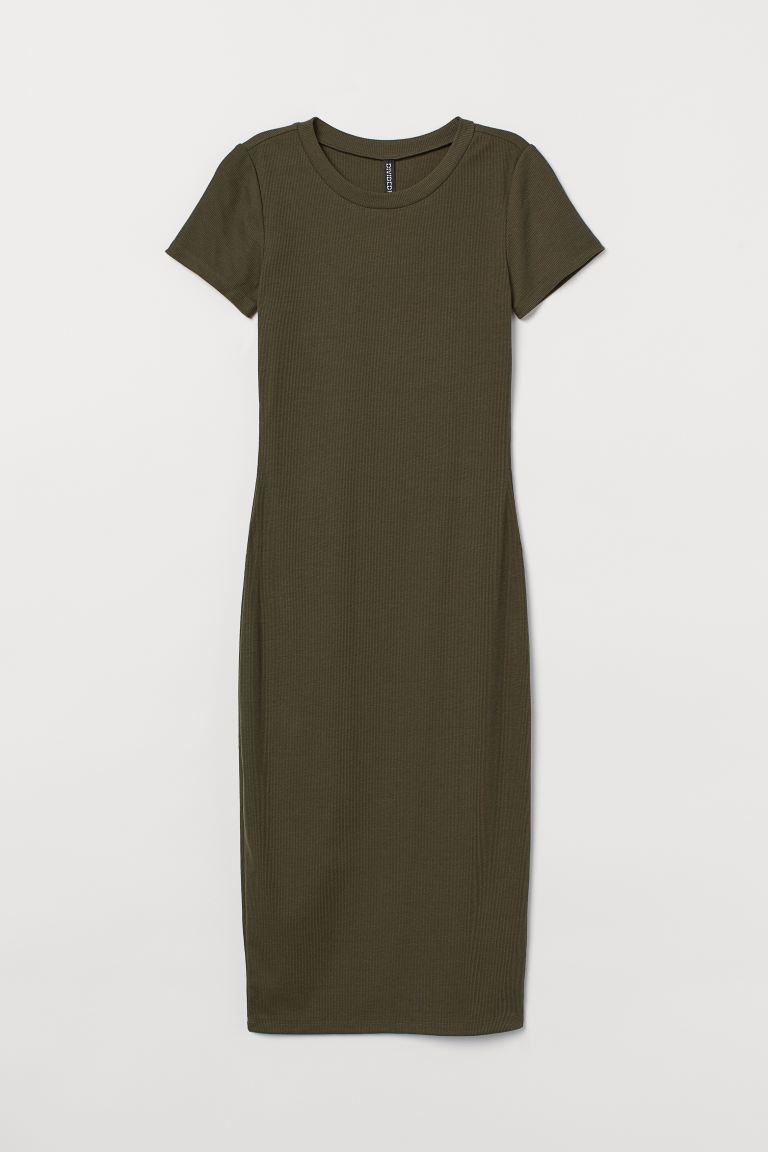 vestido de punto canale h&m