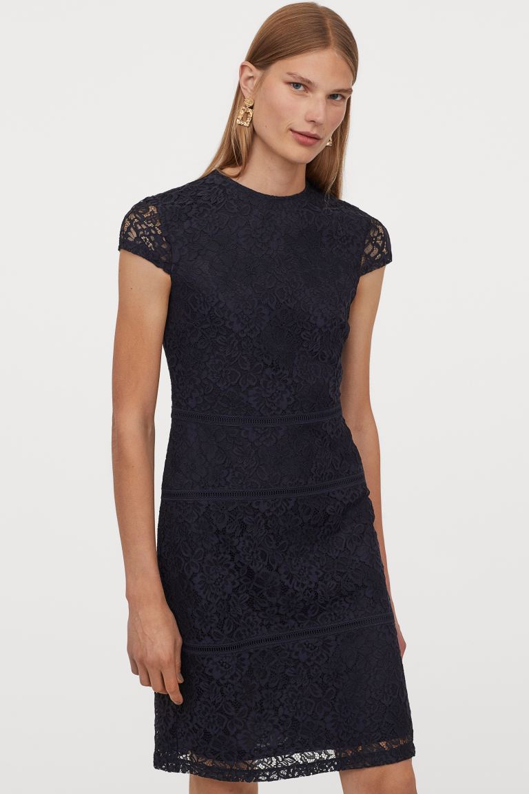 vestido encaje h&m