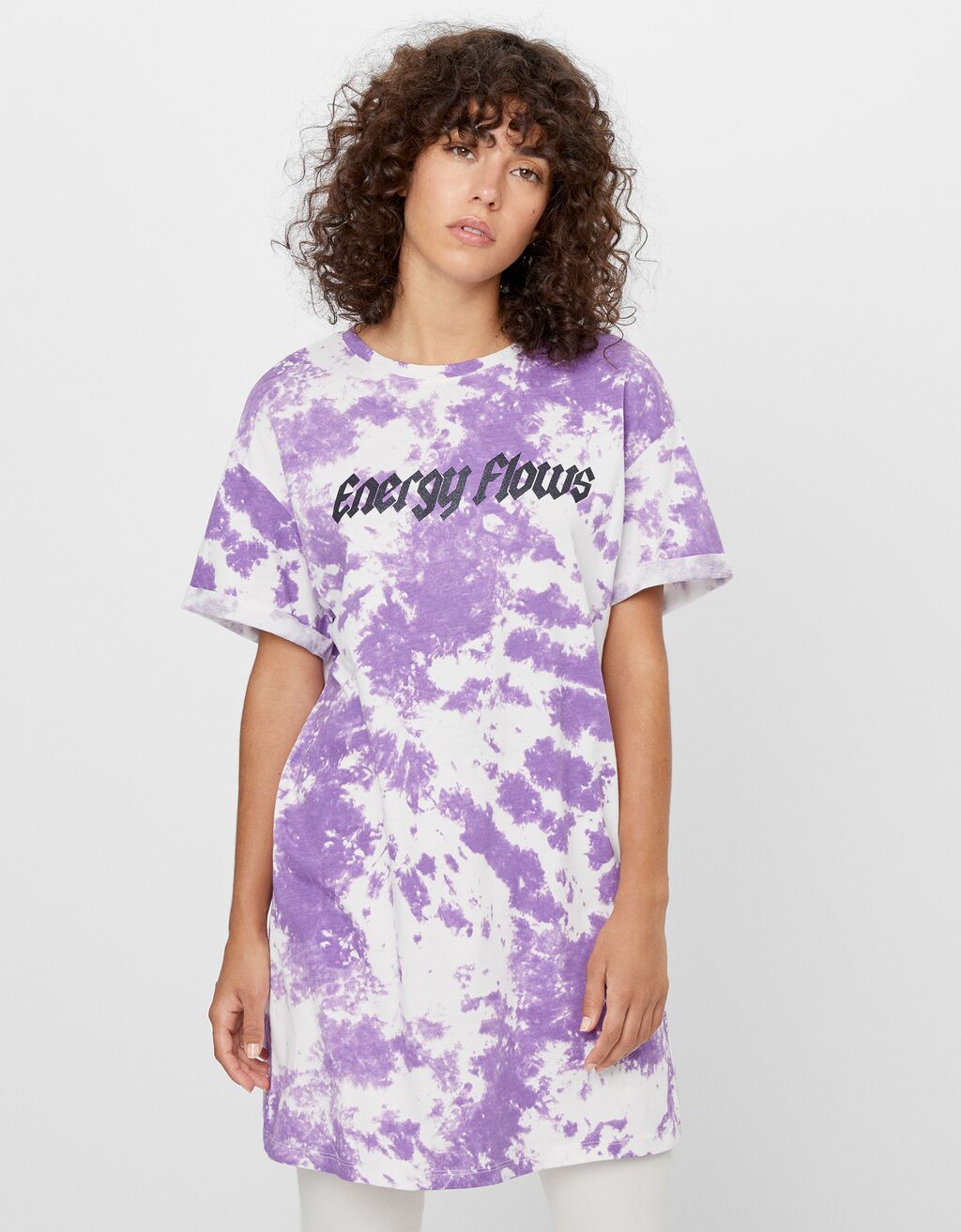 vestido tie dye bershka