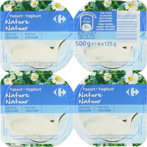 yogur natural carrefour