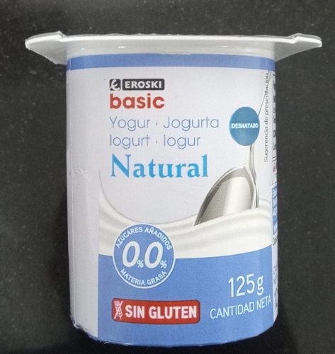 yogur natural eroski basic 