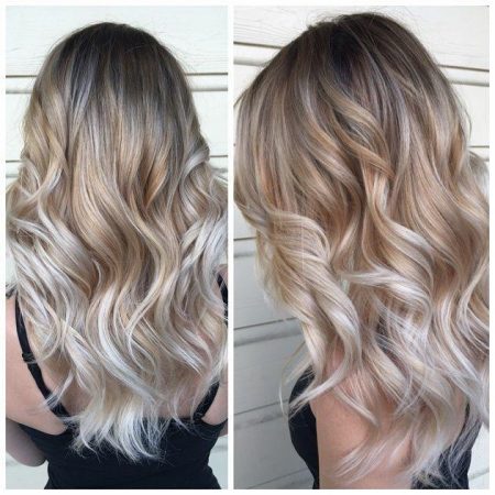 Pelo rubio ceniza cálido