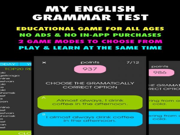 My English Grammar Test Pro