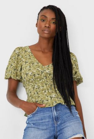 Screenshot 2021 02 18 Blusa peplum estampada Moda de mujer Stradivarius Espana Merca2.es