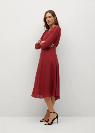 Screenshot 2021 02 20 Vestido detalles plisados Mujer Mango Espana Merca2.es