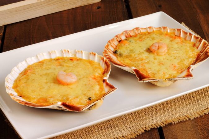 Vieiras rellenas, rico platillo para San Valentín