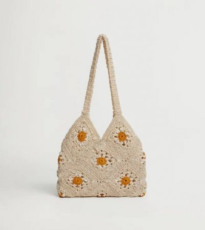 bolso crochet mango