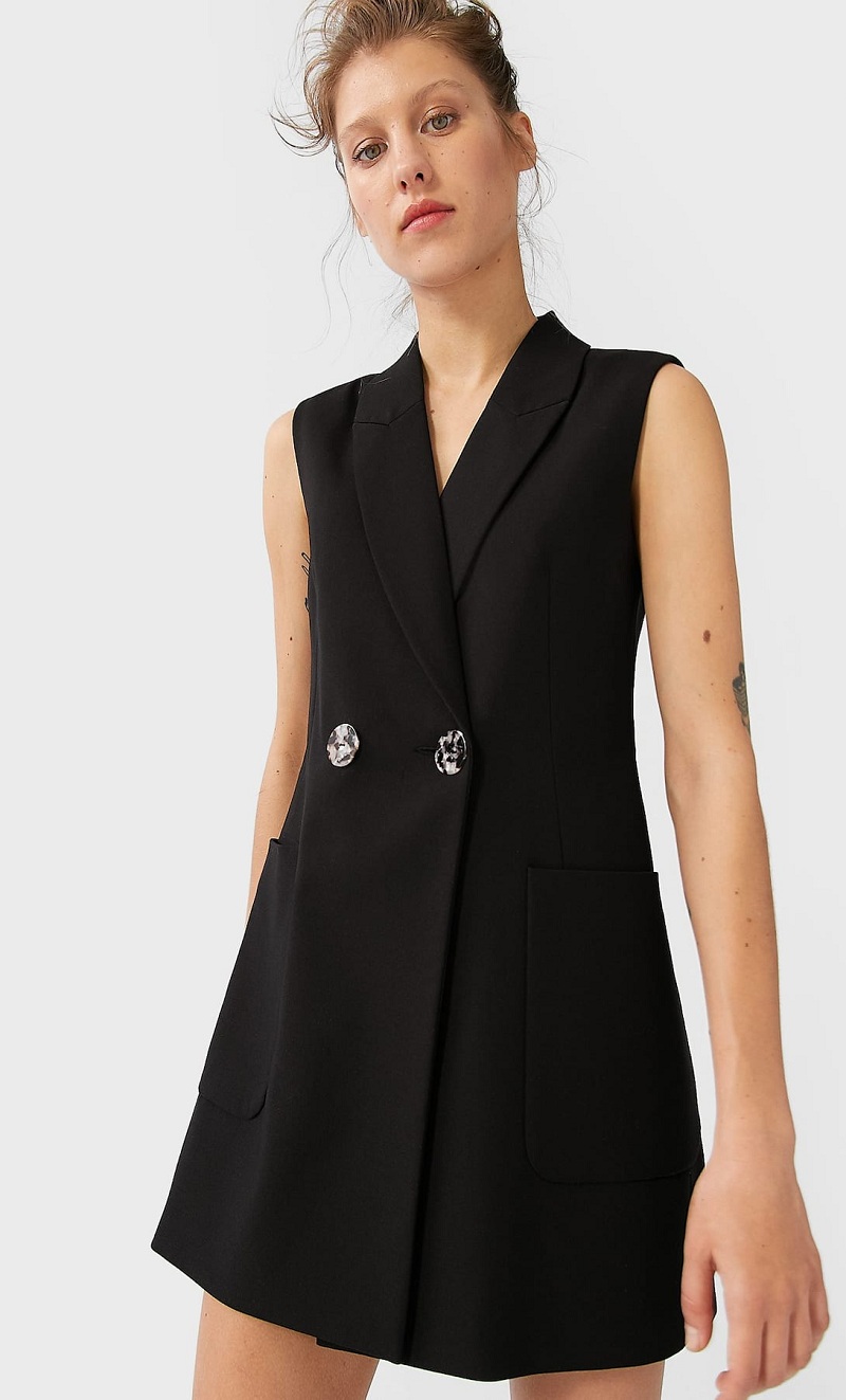 chaleco vestido stradivarius