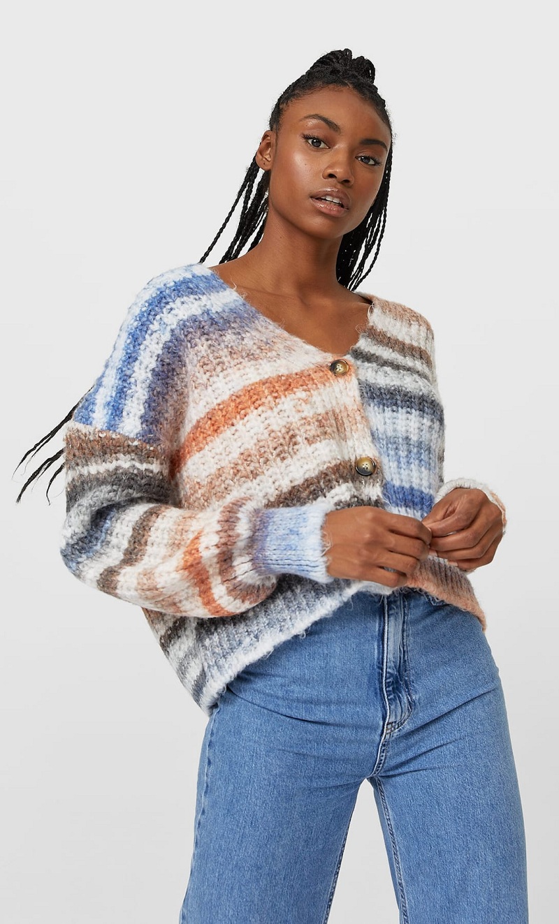 chaqueta multicolor stradivarius