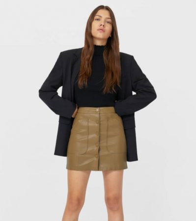 FALDAS POLIPIEL STRADIVARIUS