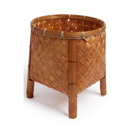 maceta bambu tejido