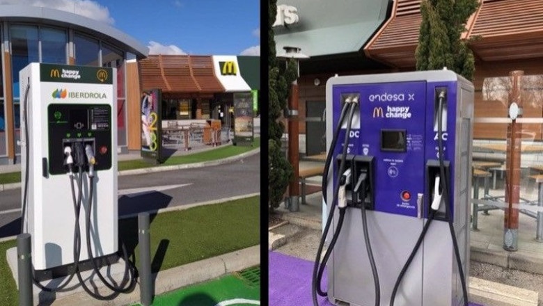 McDonald’s instala cargadores rápidos de vehículos eléctricos con Iberdrola y Endesa X