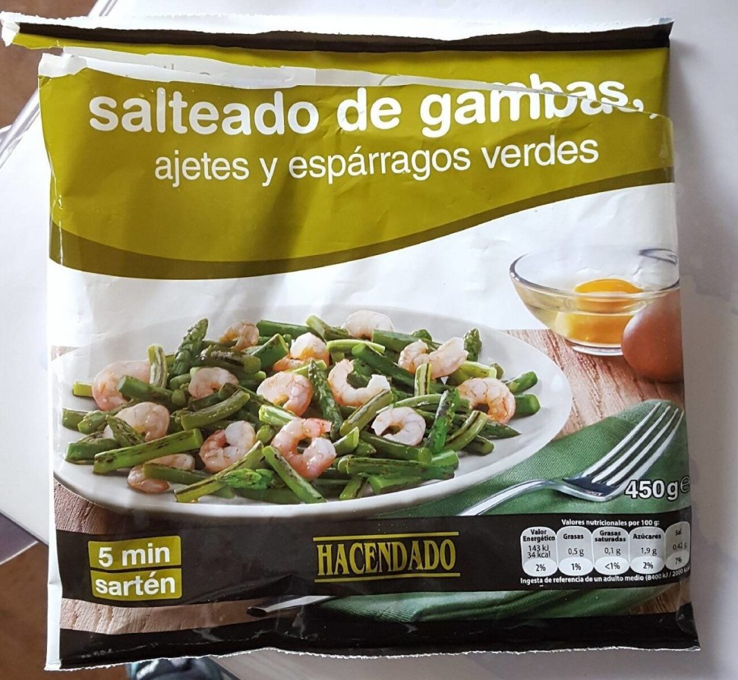 salteado de gambas