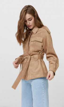 sobrecamisa cinturon stradivarius