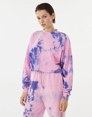 sudadera tie dye pana bershka