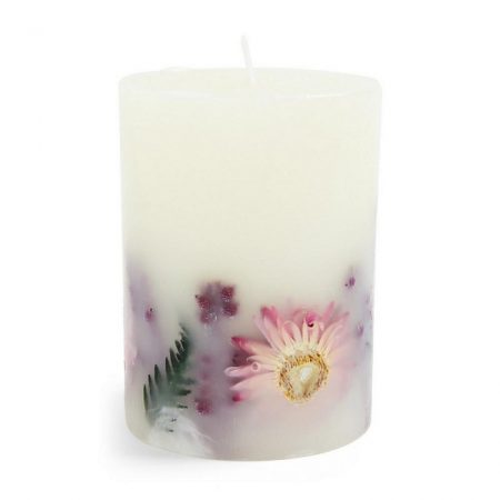 vela cirio con flores primark