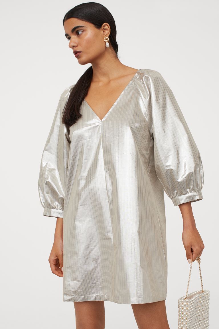 vestido brillante h&m
