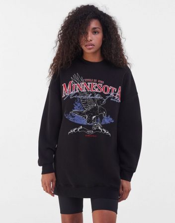 vestido oversize bershka