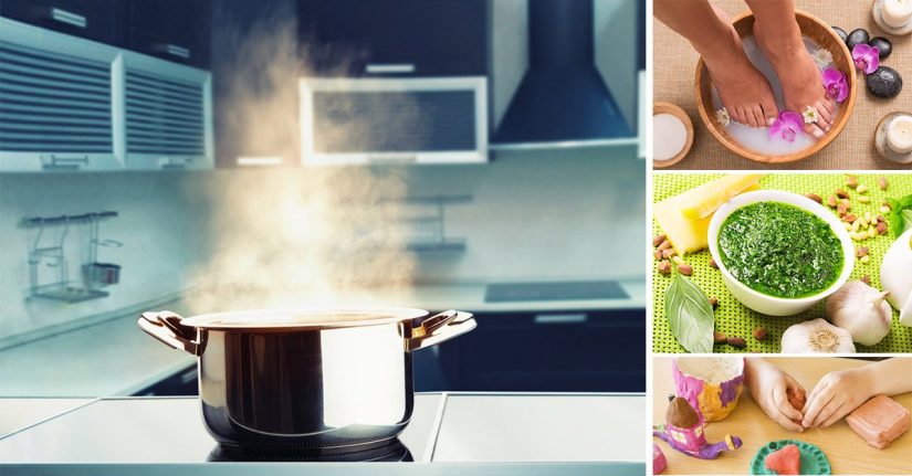 Para salsas de pesto, pizzas y lavar los platos con agua de pasta