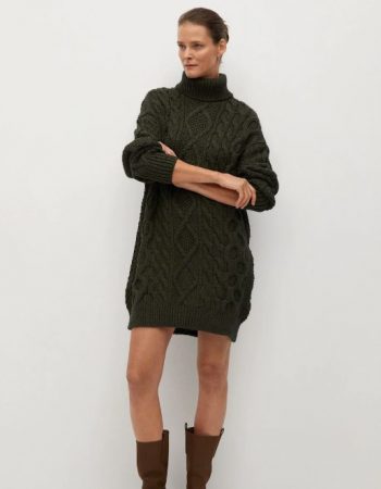 Screenshot 2021 03 18 Vestido punto cuello vuelto Mujer Mango Espana Merca2.es