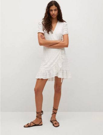 Screenshot 2021 03 25 Vestido textura volante Mujer Mango Espana Merca2.es