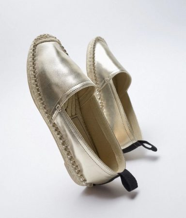 alpargata plateada zara