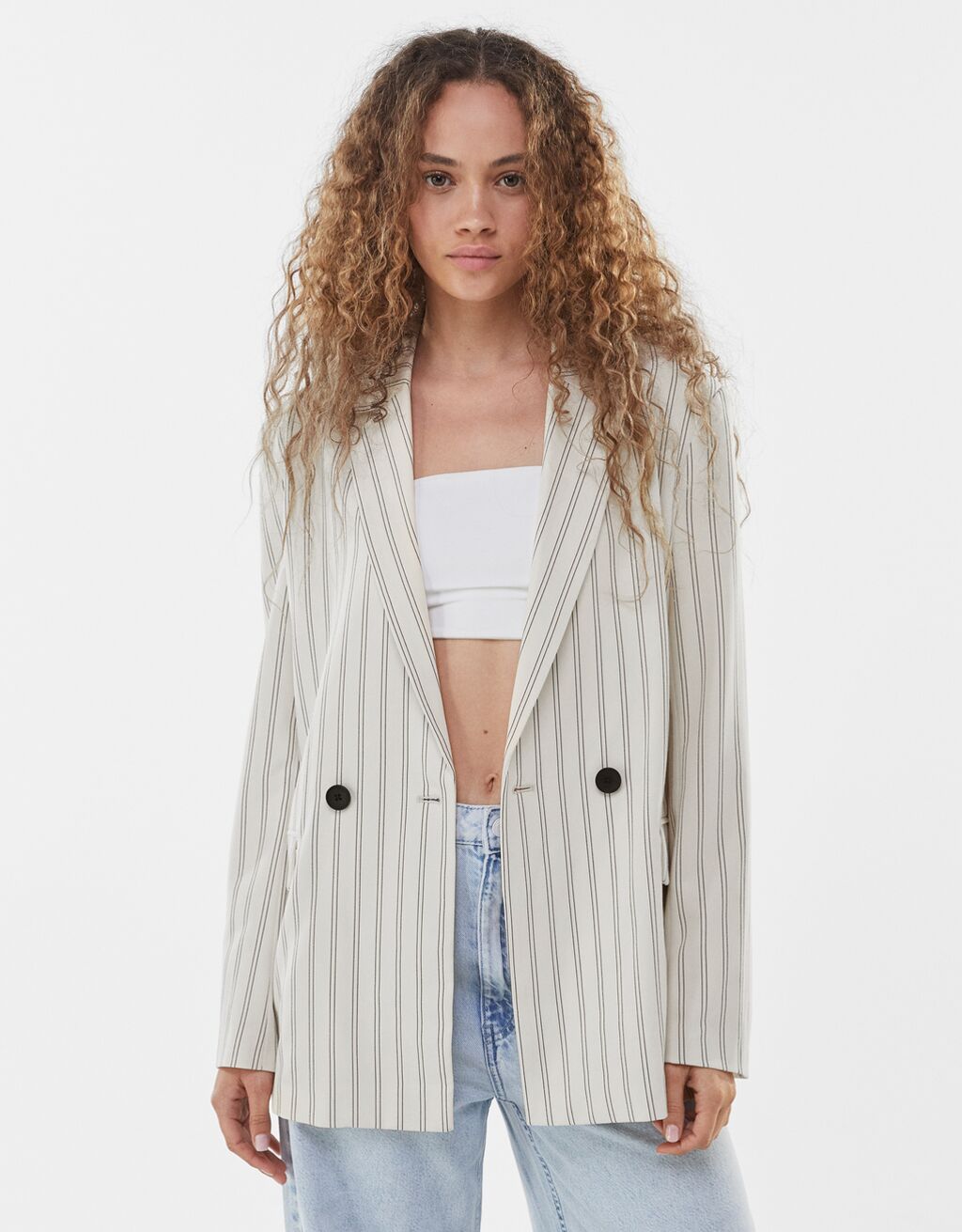 blazer fluida bershka