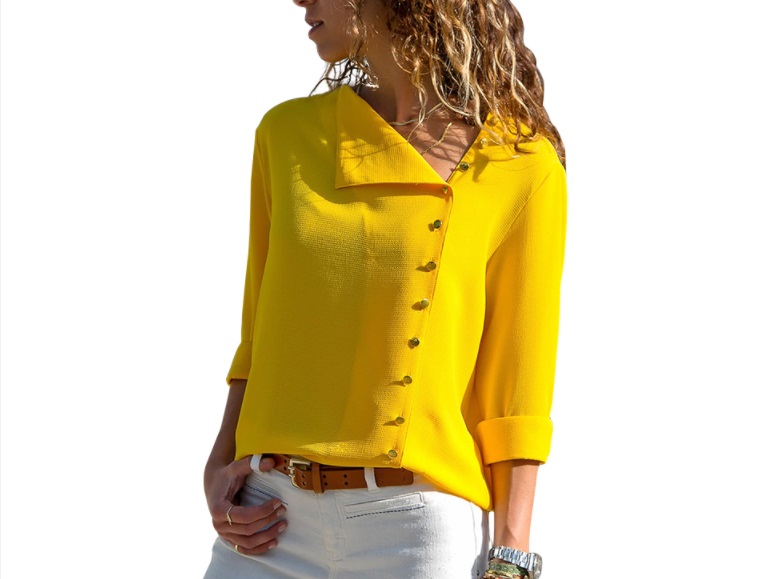 blusa original en amarillo