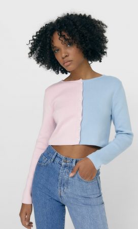 cardigan crop stradivarius
