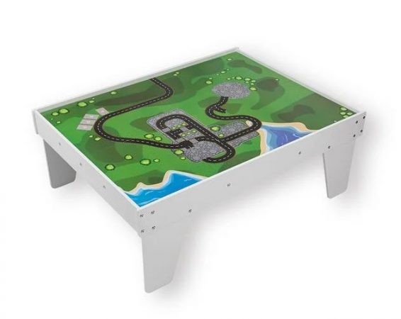MESA DE JUEGO CON VÍA PARA TRENES Y COCHES