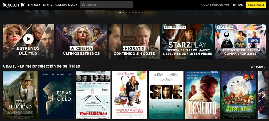Películas gratis que puedes ver en Rakuten TV