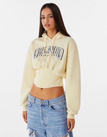 sudadera corset bershka