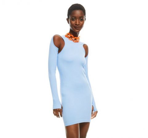 vestido bodycon seamless h&m