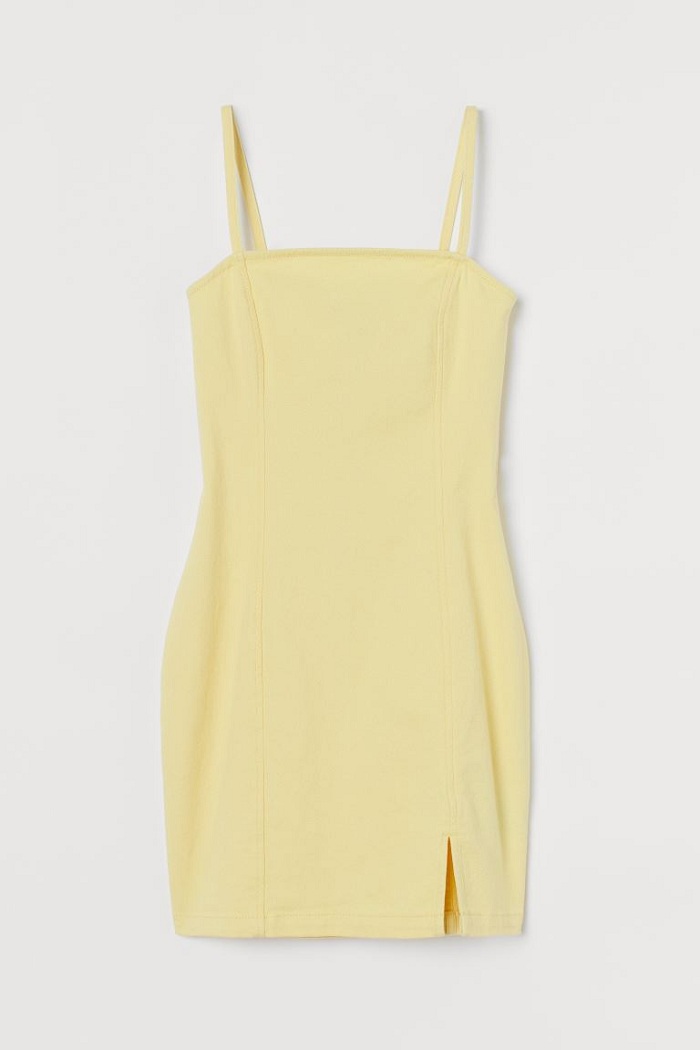 vestido denim corto