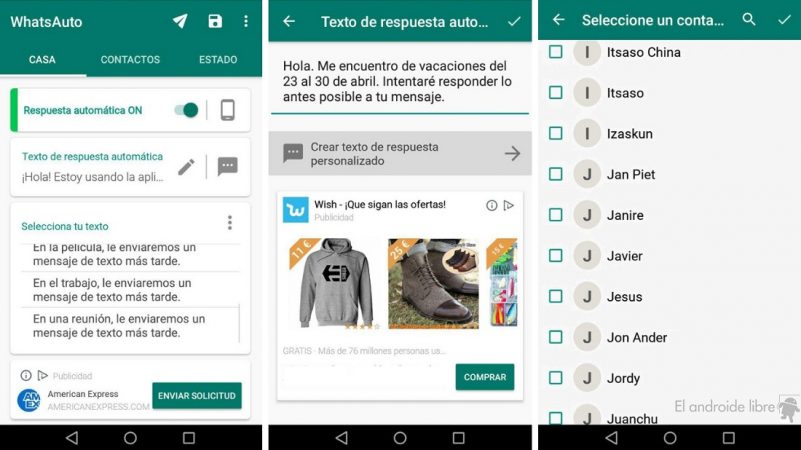 Realizar acciones automatizadas con WhatsApp