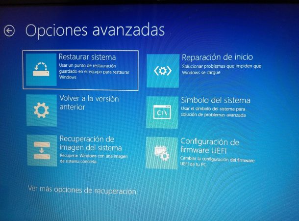 Restaurar o reinstalar Windows 10