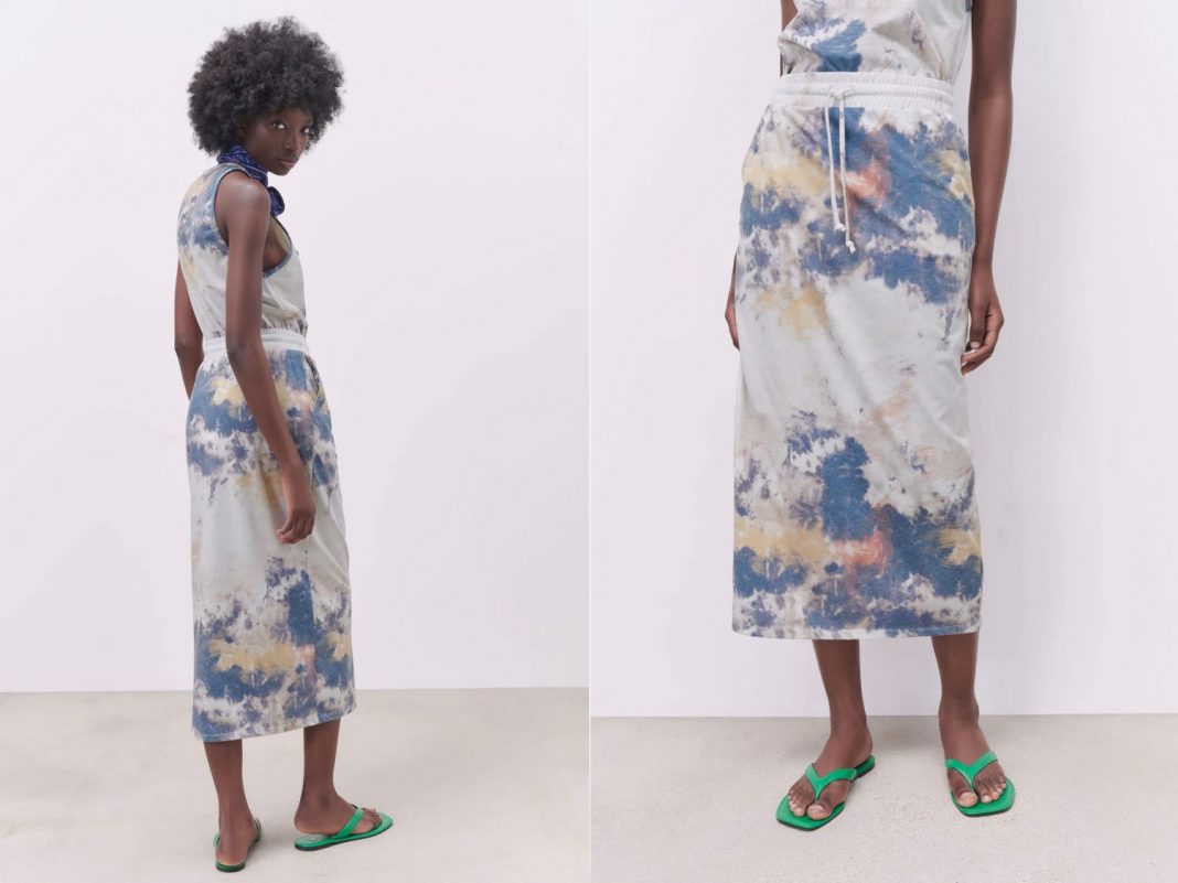 Falda Tie Dye Zara