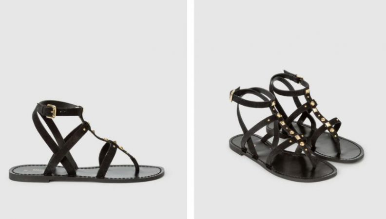 SANDALIAS FÓRMULA JOVEN DE EL CORTE INGLÉS EN NEGRO