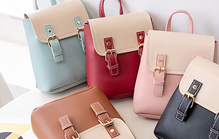 mochila combinada en colores