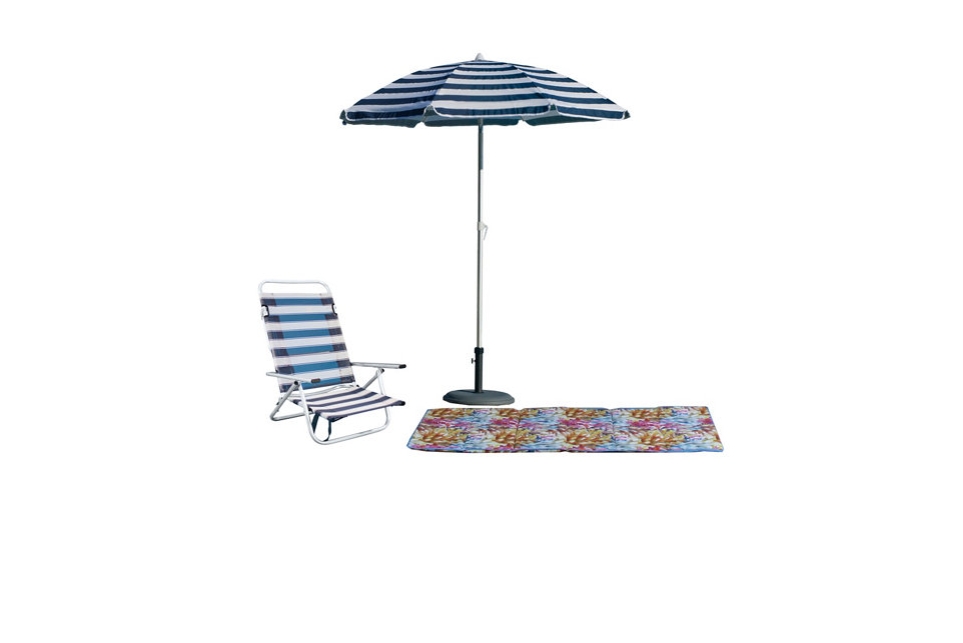 pack silla esterilla sombrilla