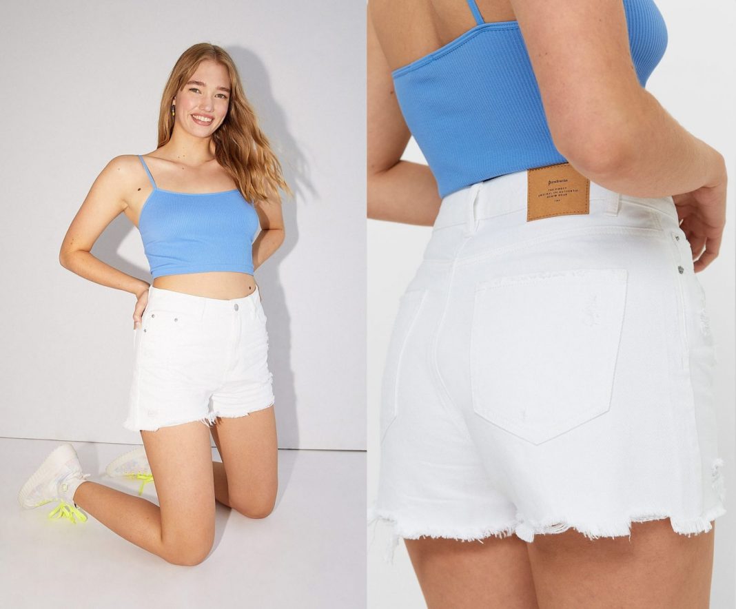 shorts rotos blancos