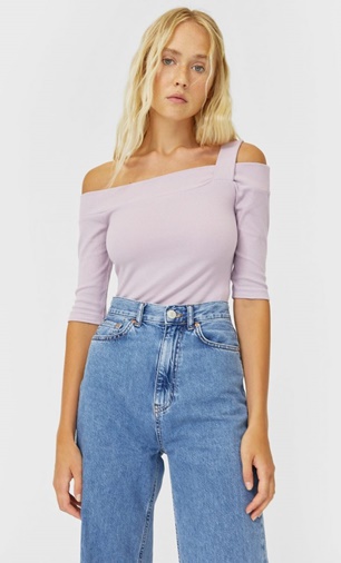 Top asimétrico Stradivarius